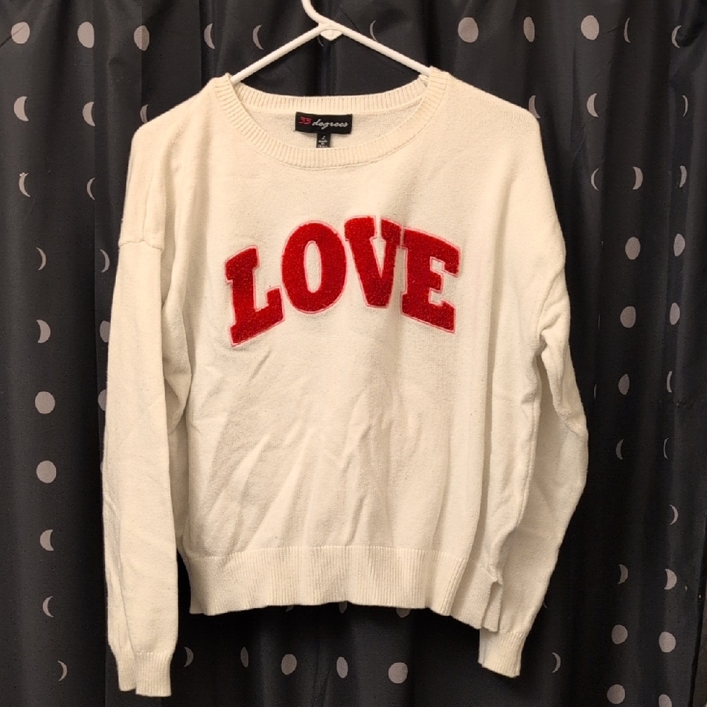 Cream Logo Sweater